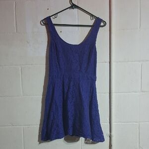 Aeropostale Royal Purple Lace Tank Dress